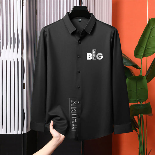 Luxury Design Black Printed Cotton Shirt (PR-02)