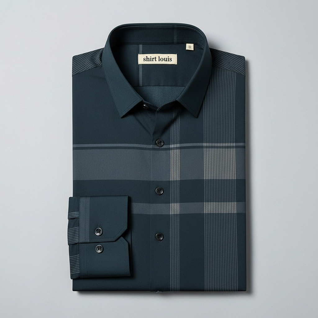 Midnight Men's Full Sleeve Cotton Check Shirt (DGC)