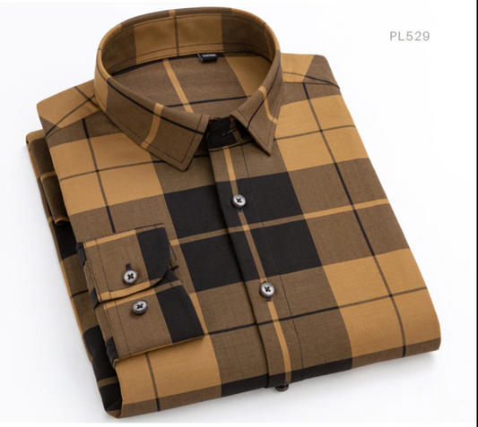 Peanut Flannel Check
