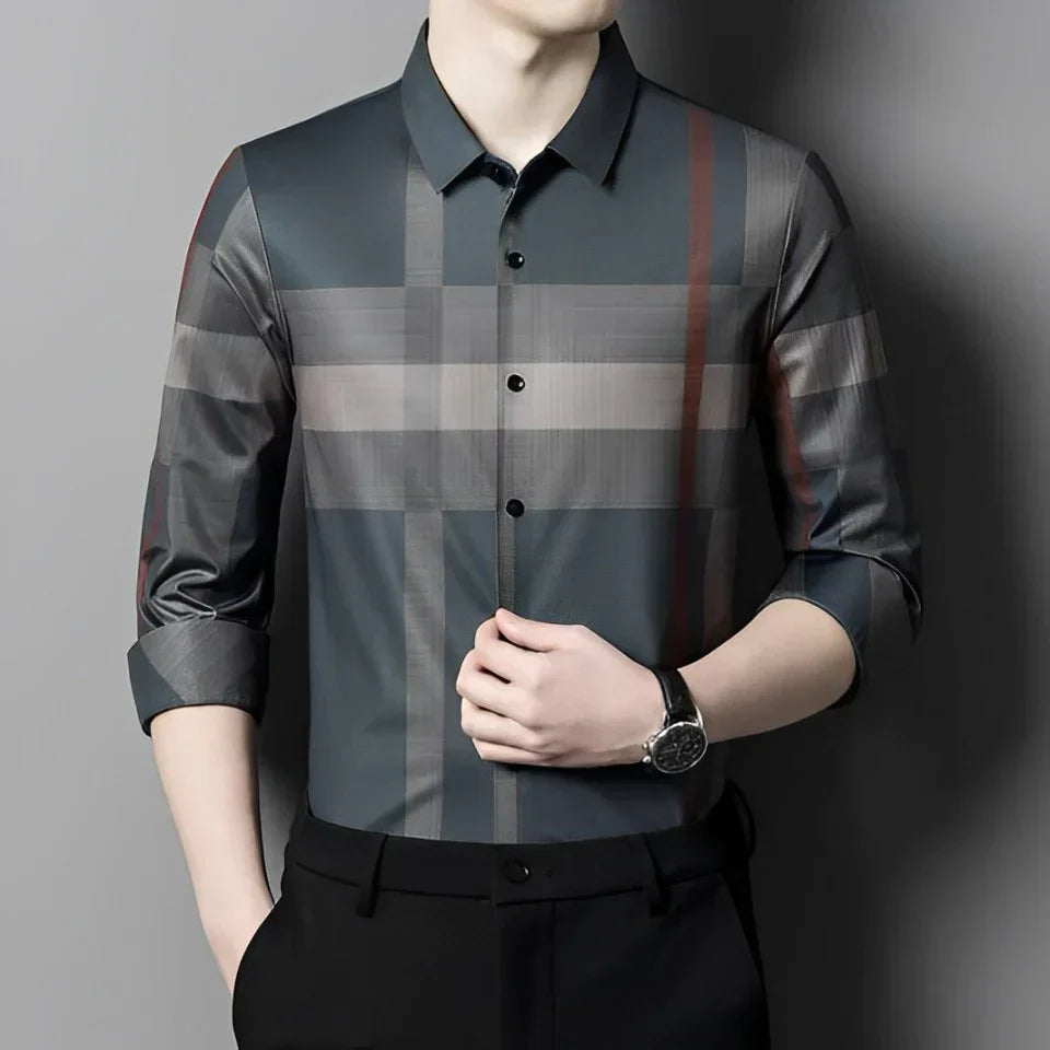 New Pack of 2 Full Sleeve Cotton Check Shirt (BLUEBOX+BRG)