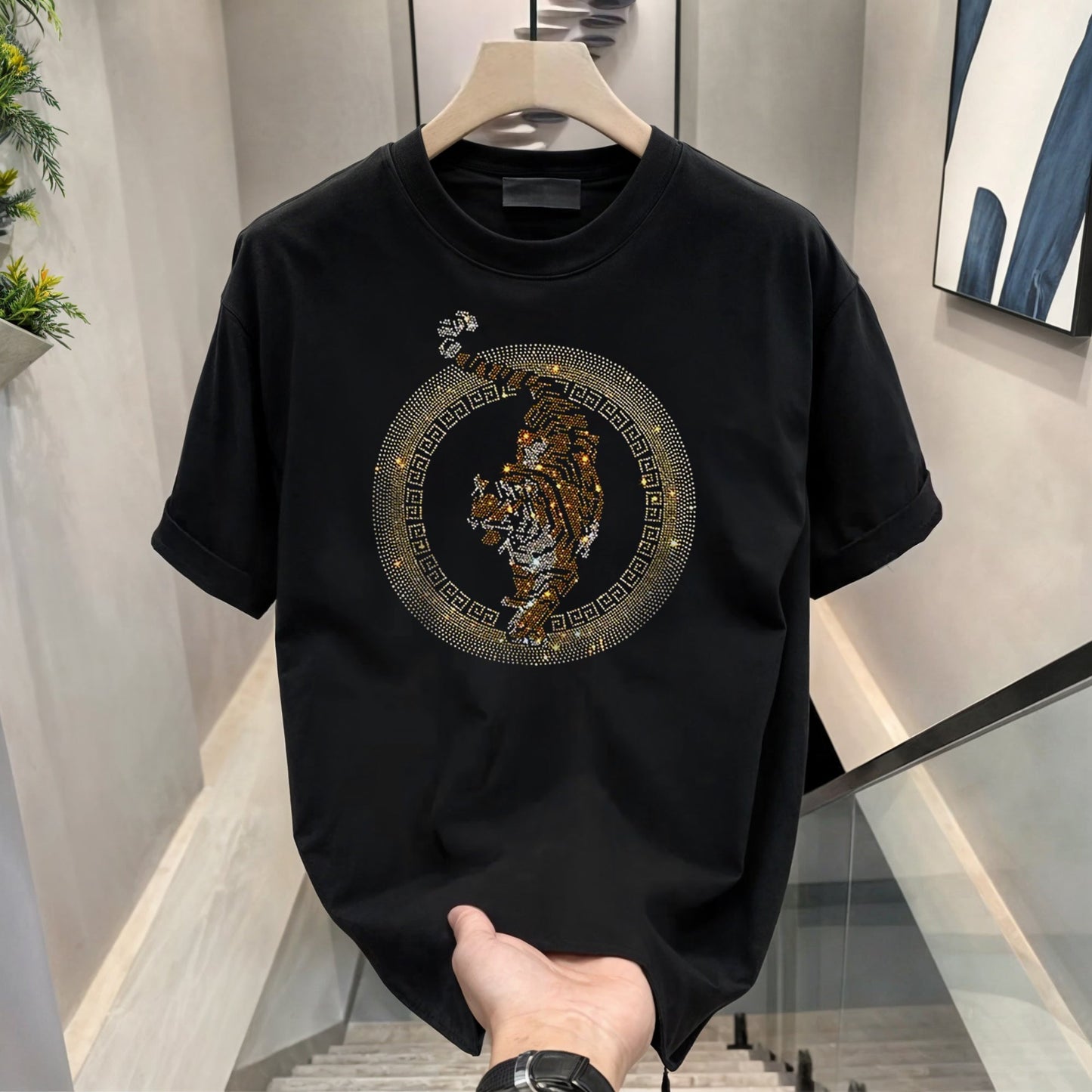 Men's Rhinestone Luxury T-shirts (TIGER 4)